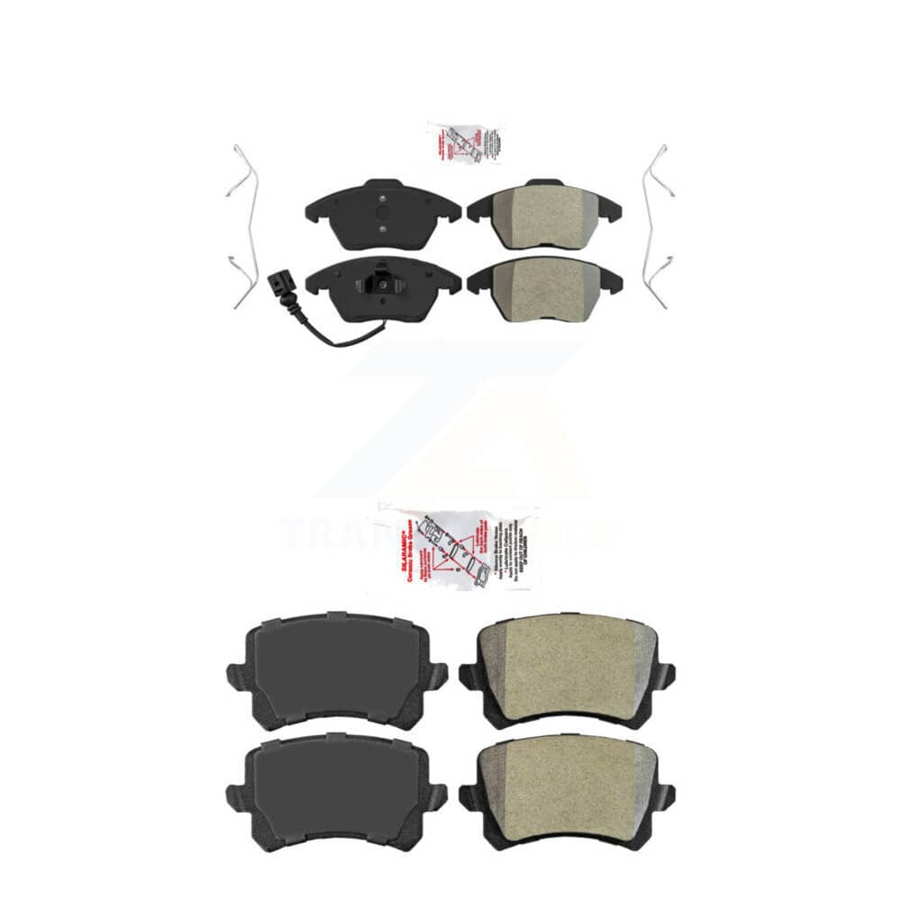 AmeriBRAKES - KNF-101658 - Front and Rear Disc Brake Pad Kits