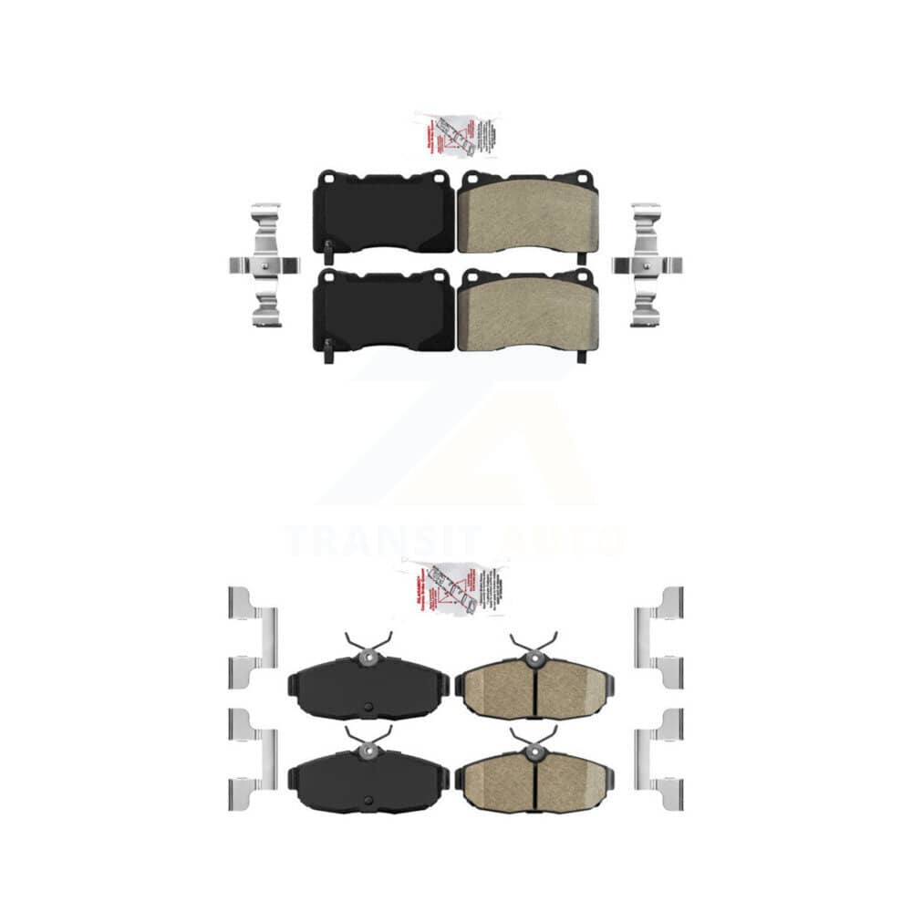 AmeriBRAKES - KNF-101671 - Front and Rear Disc Brake Pad Kits
