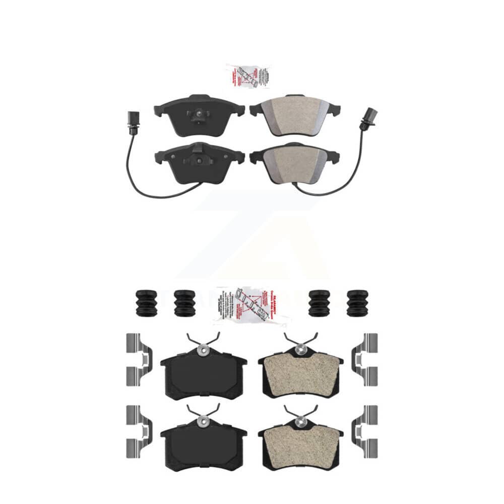 AmeriBRAKES - KNF-101689 - Front and Rear Disc Brake Pad Kits