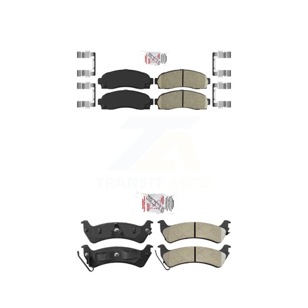 AmeriBRAKES - KNF-101696 - Front and Rear Disc Brake Pad Kits