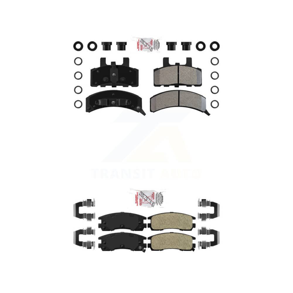AmeriBRAKES - KNF-101702 - Front and Rear Disc Brake Pad Kits