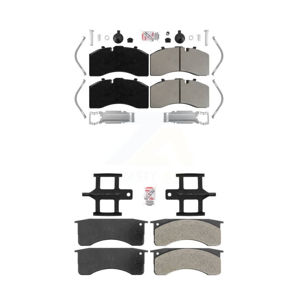 AmeriBRAKES - KNF-101744 - Front and Rear Disc Brake Pad Kits