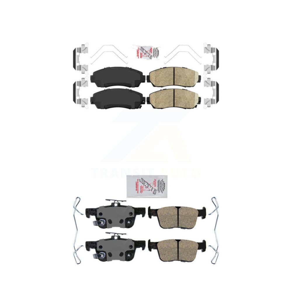 AmeriBRAKES - KNF-101750 - Front and Rear Disc Brake Pad Kits