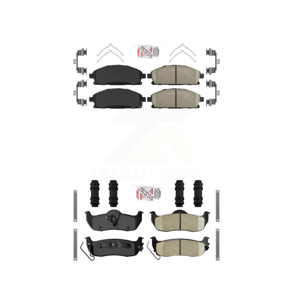 AmeriBRAKES - KNF-101752 - Front and Rear Disc Brake Pad Kits