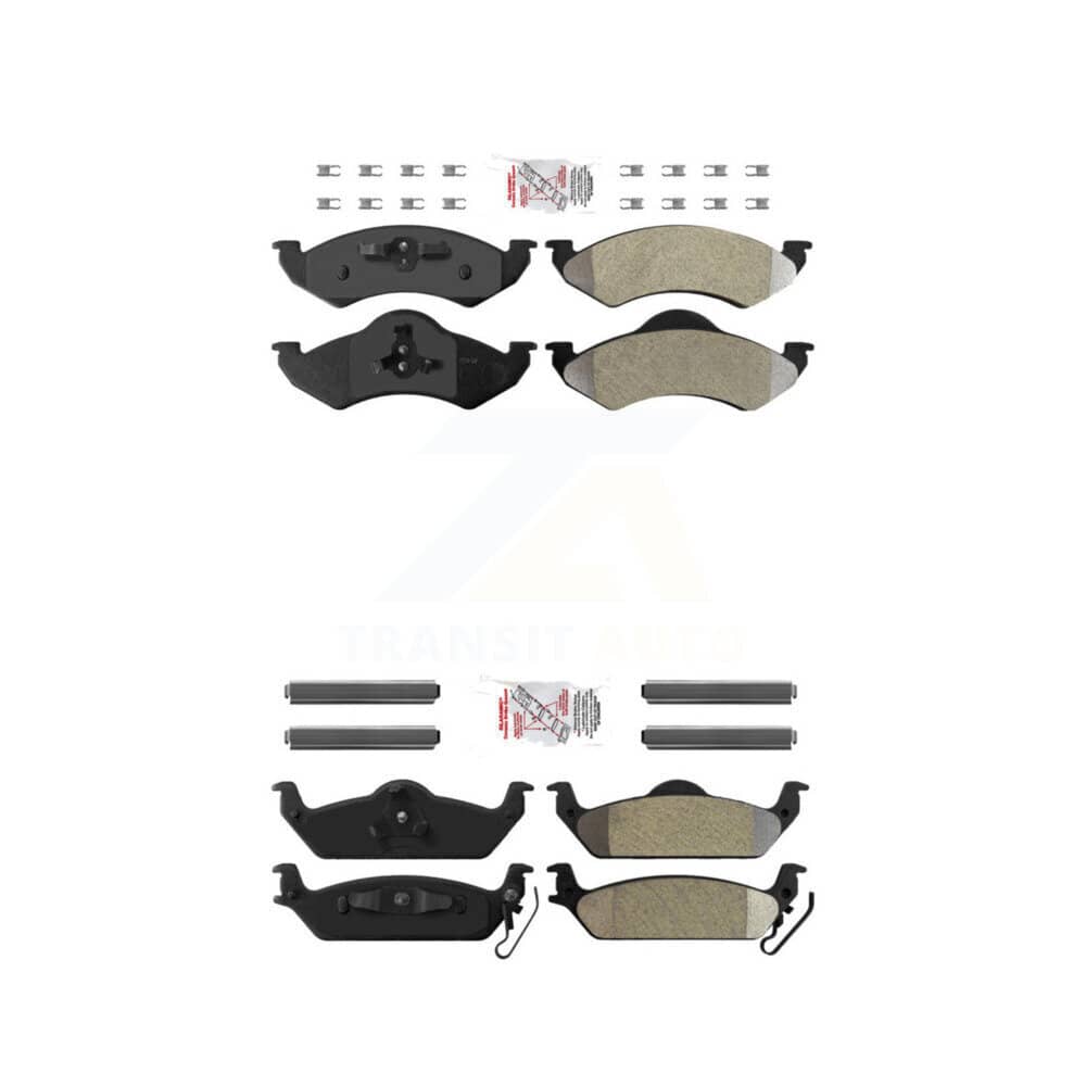 AmeriBRAKES - KNF-101764 - Front and Rear Disc Brake Pad Kits