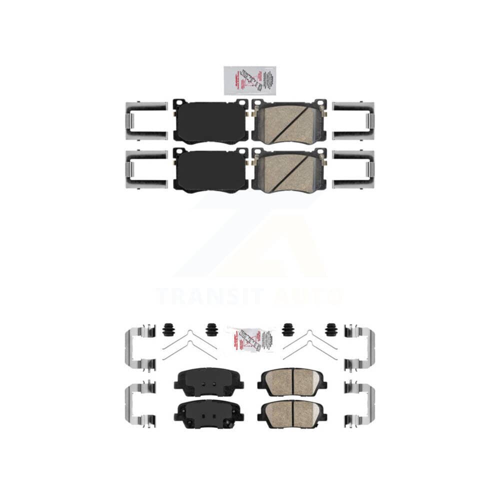 AmeriBRAKES - KNF-101766 - Front and Rear Disc Brake Pad Kits