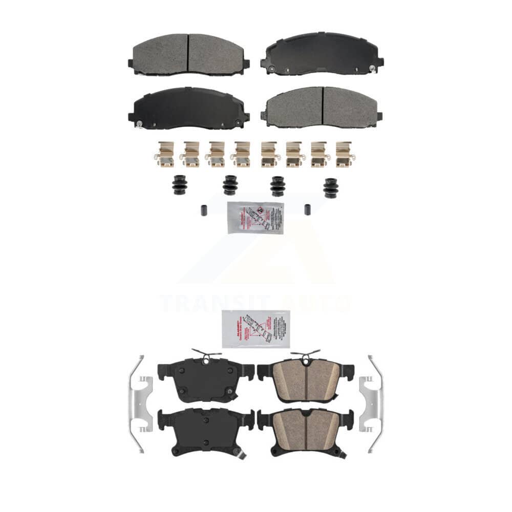 AmeriBRAKES - KNF-101791 - Front and Rear Disc Brake Pad Kits