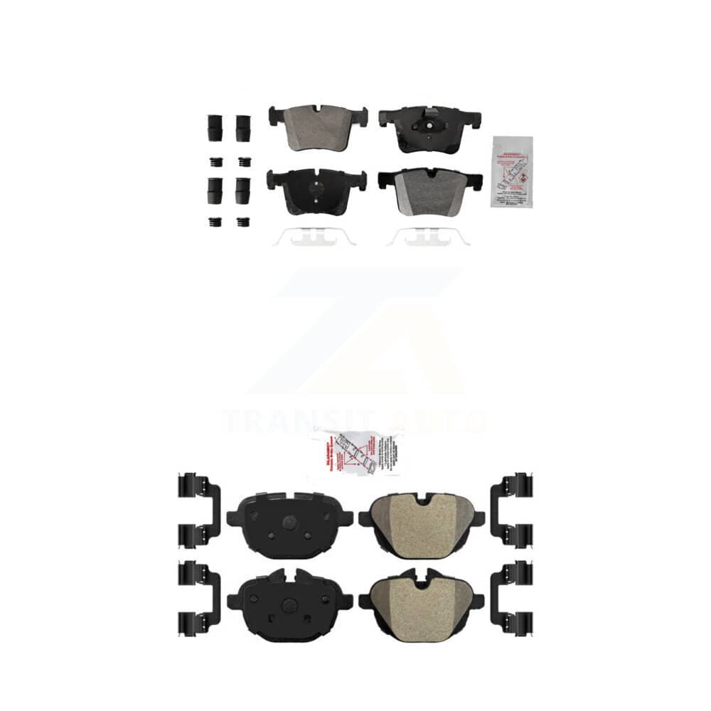 AmeriBRAKES - KNF-101798 - Front and Rear Disc Brake Pad Kits