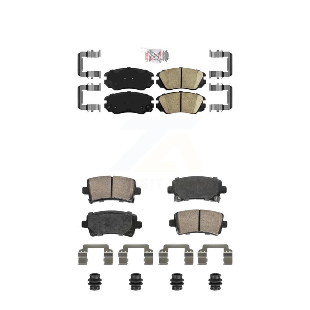 AmeriBRAKES - KNF-101811 - Front and Rear Disc Brake Pad Kits