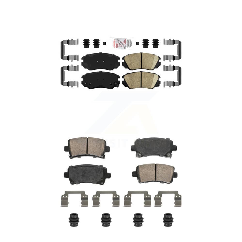 AmeriBRAKES - KNF-101812 - Front and Rear Disc Brake Pad Kits