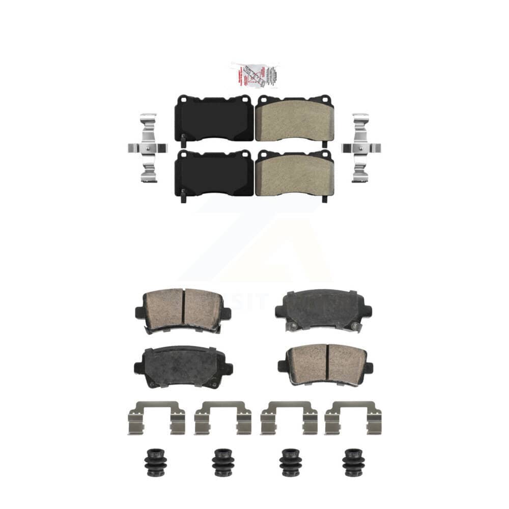 AmeriBRAKES - KNF-101815 - Front and Rear Disc Brake Pad Kits
