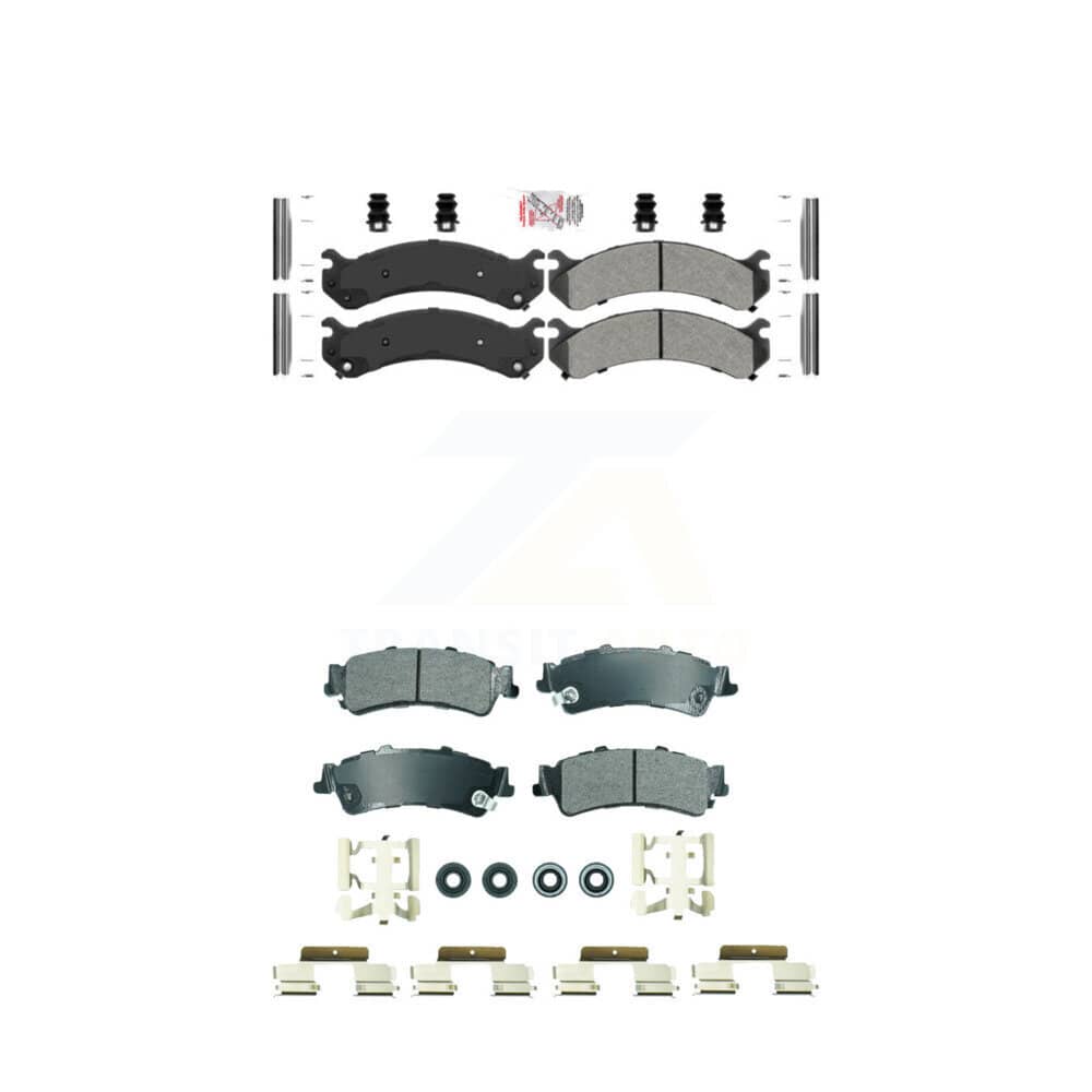 AmeriBRAKES - KNF-101818 - Front and Rear Disc Brake Pad Kits