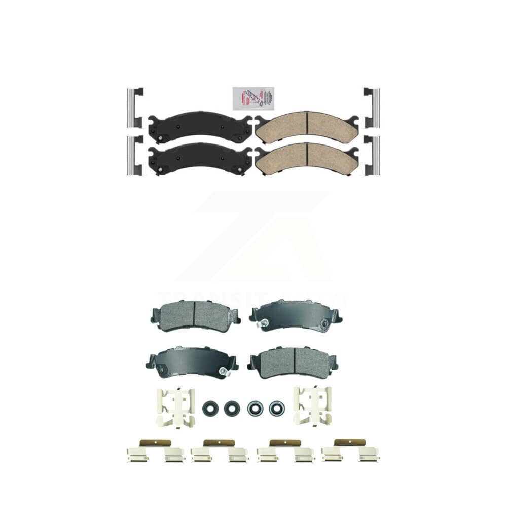 AmeriBRAKES - KNF-101819 - Front and Rear Disc Brake Pad Kits
