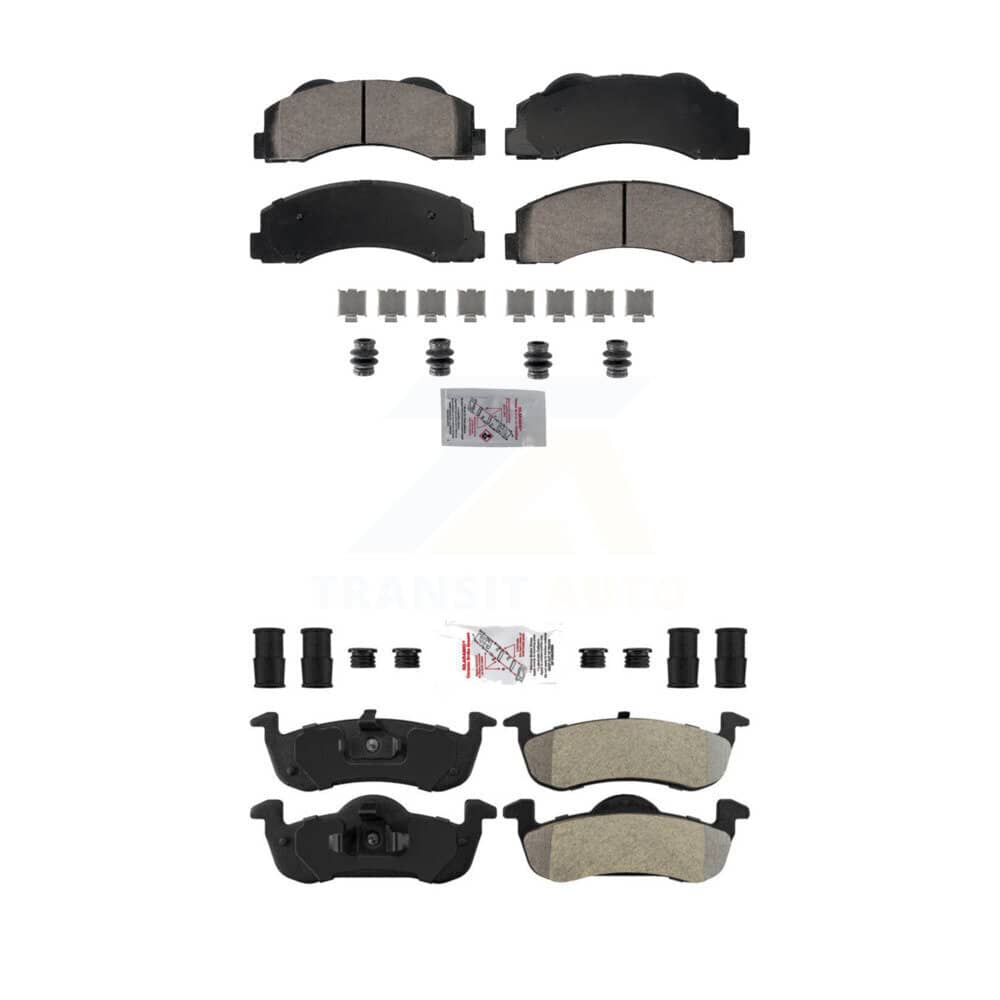 AmeriBRAKES - KNF-101823 - Front and Rear Disc Brake Pad Kits