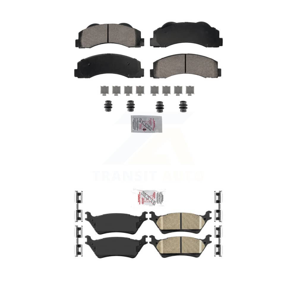 AmeriBRAKES - KNF-101824 - Front and Rear Disc Brake Pad Kits