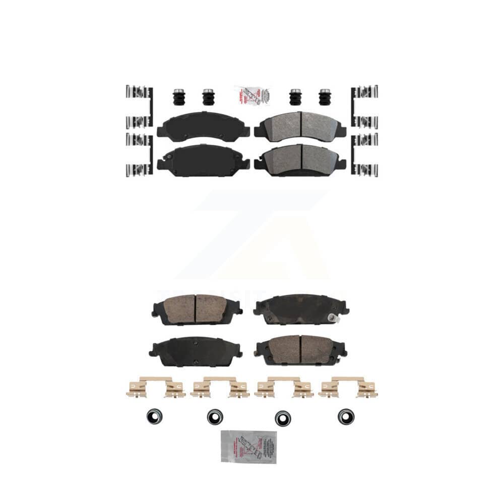 AmeriBRAKES - KNF-101834 - Front and Rear Disc Brake Pad Kits