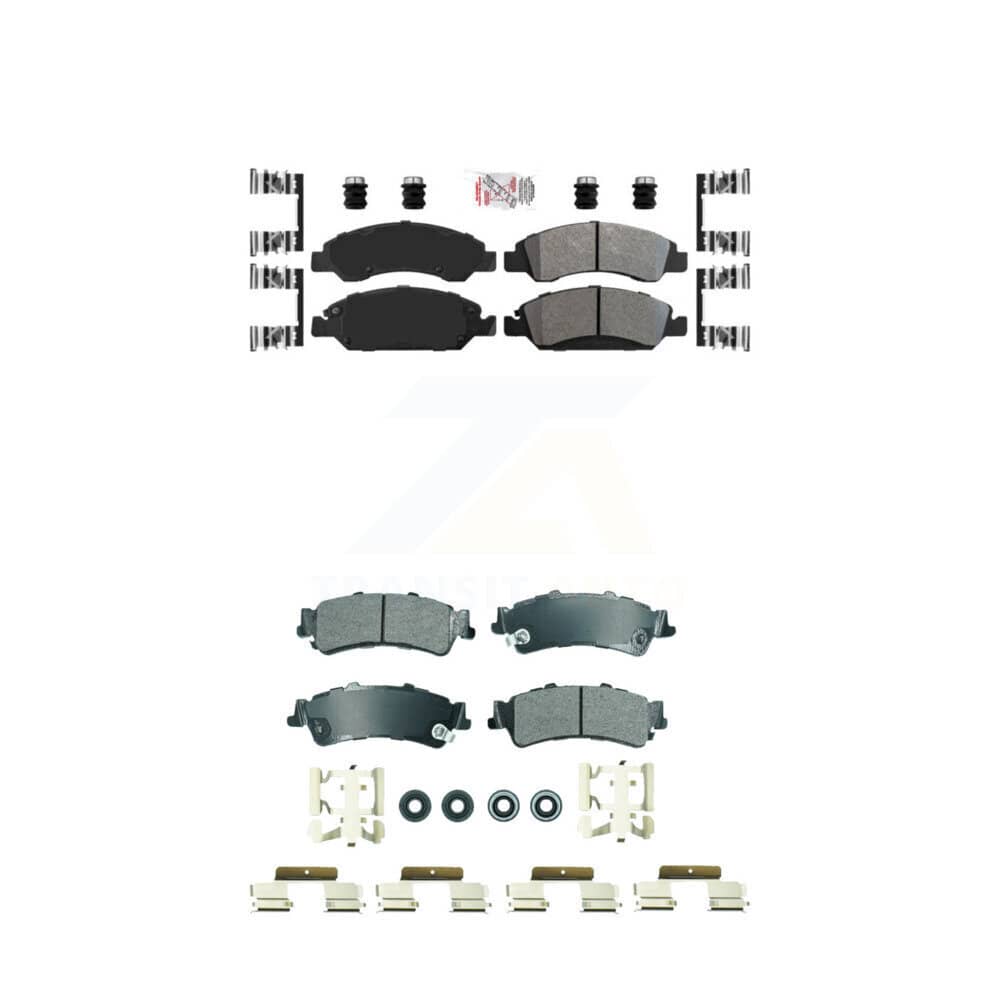 AmeriBRAKES - KNF-101839 - Front and Rear Disc Brake Pad Kits