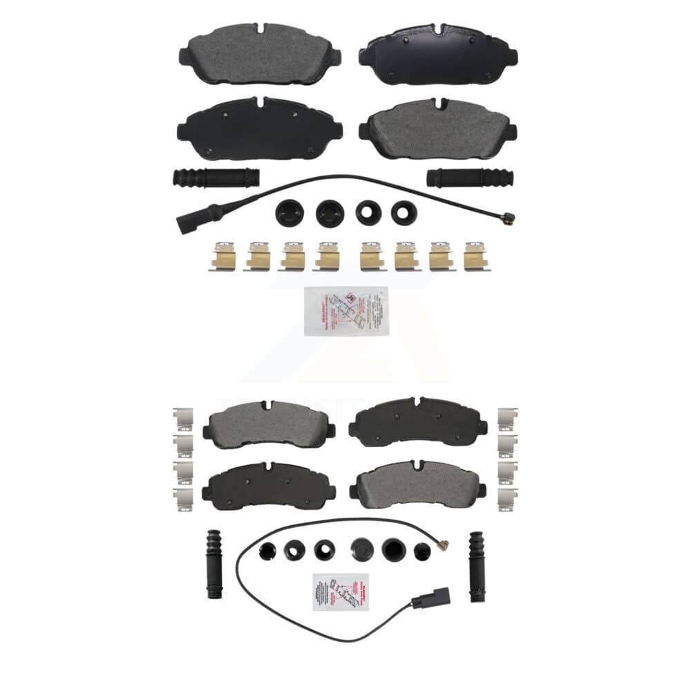 AmeriBRAKES - KNF-101876 - Front and Rear Disc Brake Pad Kits