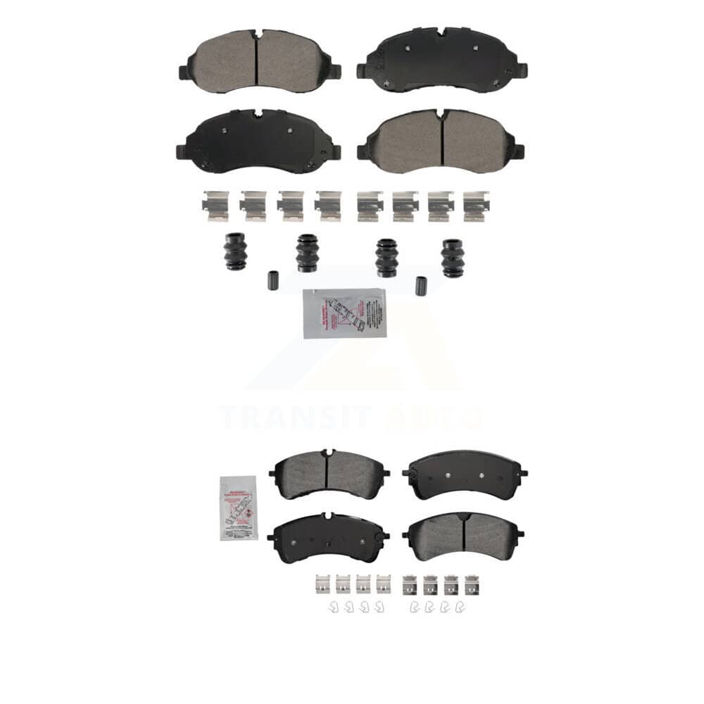 AmeriBRAKES - KNF-101880 - Front and Rear Disc Brake Pad Kits
