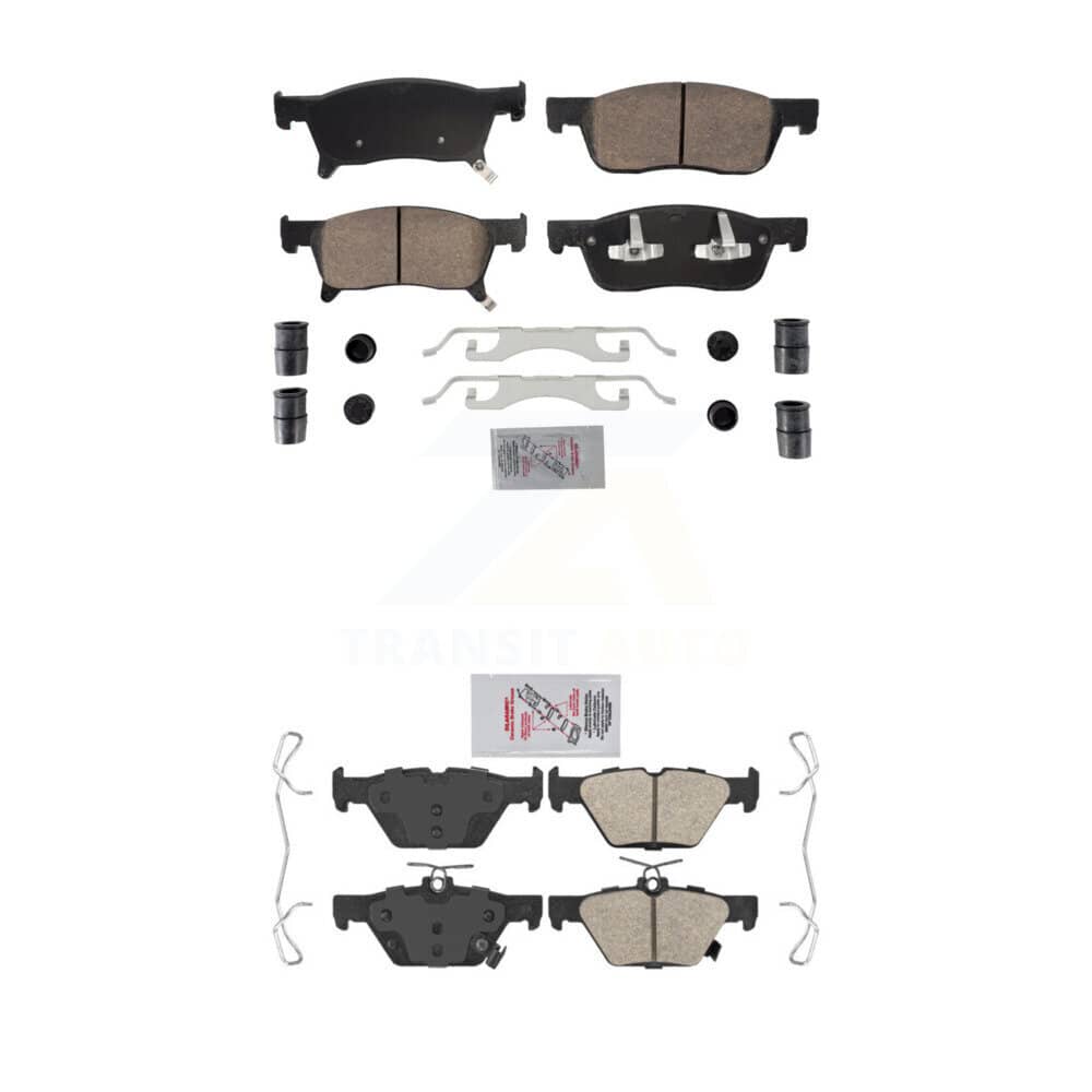 AmeriBRAKES - KNF-101882 - Front and Rear Disc Brake Pad Kits
