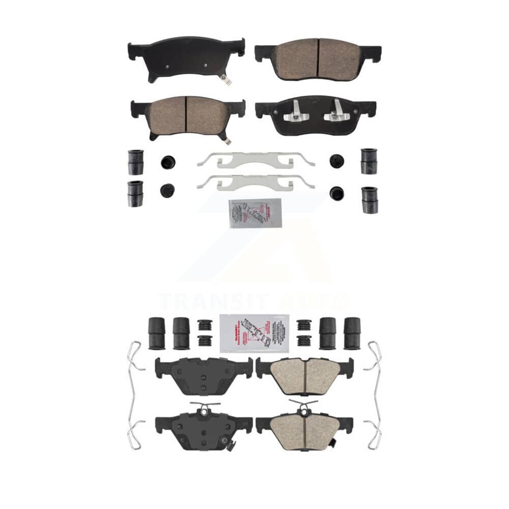 AmeriBRAKES - KNF-101883 - Front and Rear Disc Brake Pad Kits