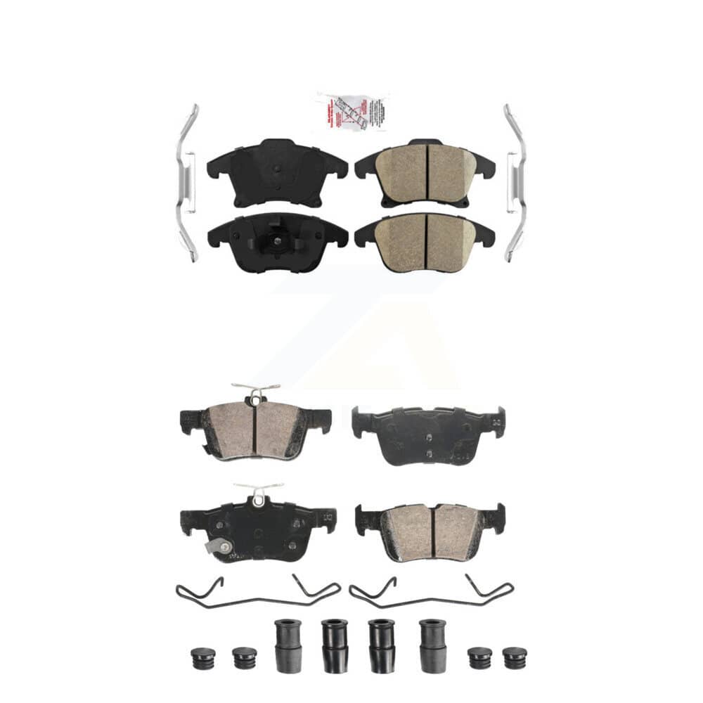 AmeriBRAKES - KNF-101900 - Front and Rear Disc Brake Pad Kits