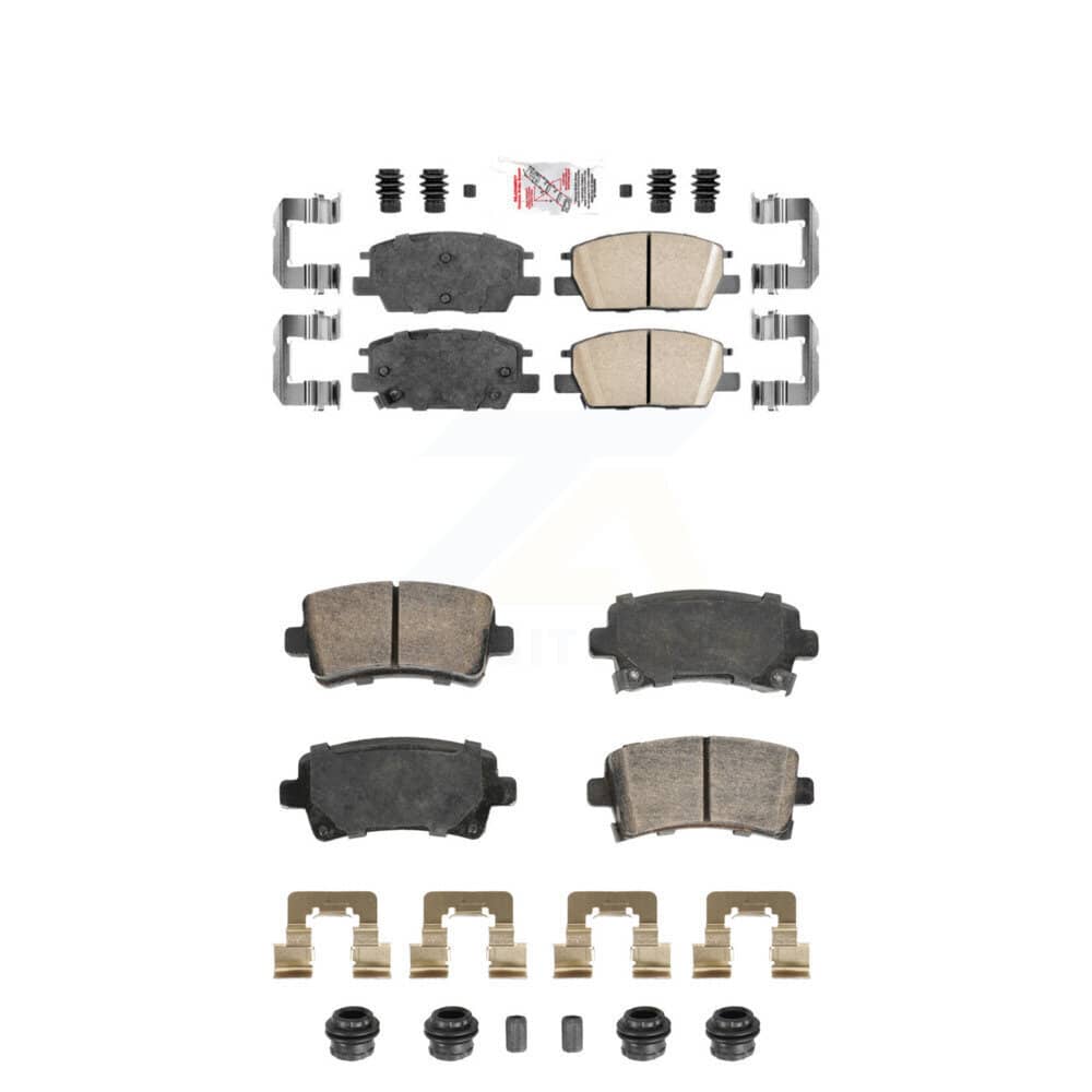 AmeriBRAKES - KNF-101911 - Front and Rear Disc Brake Pad Kits