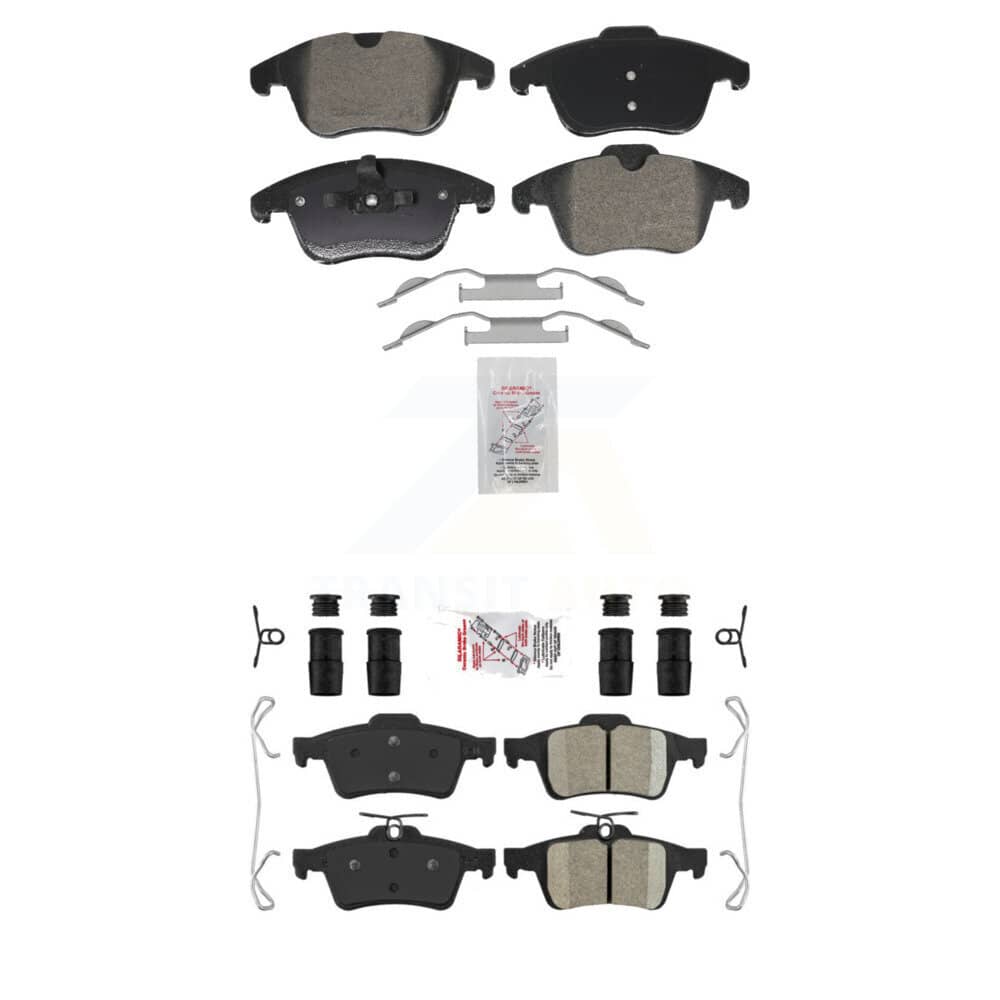 AmeriBRAKES - KNF-101986 - Front and Rear Disc Brake Pad Kits