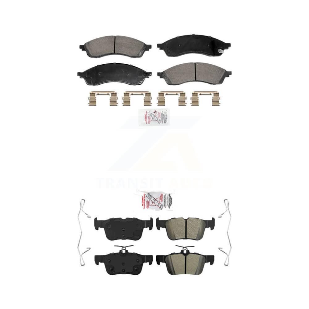 AmeriBRAKES - KNF-101989 - Front and Rear Disc Brake Pad Kits