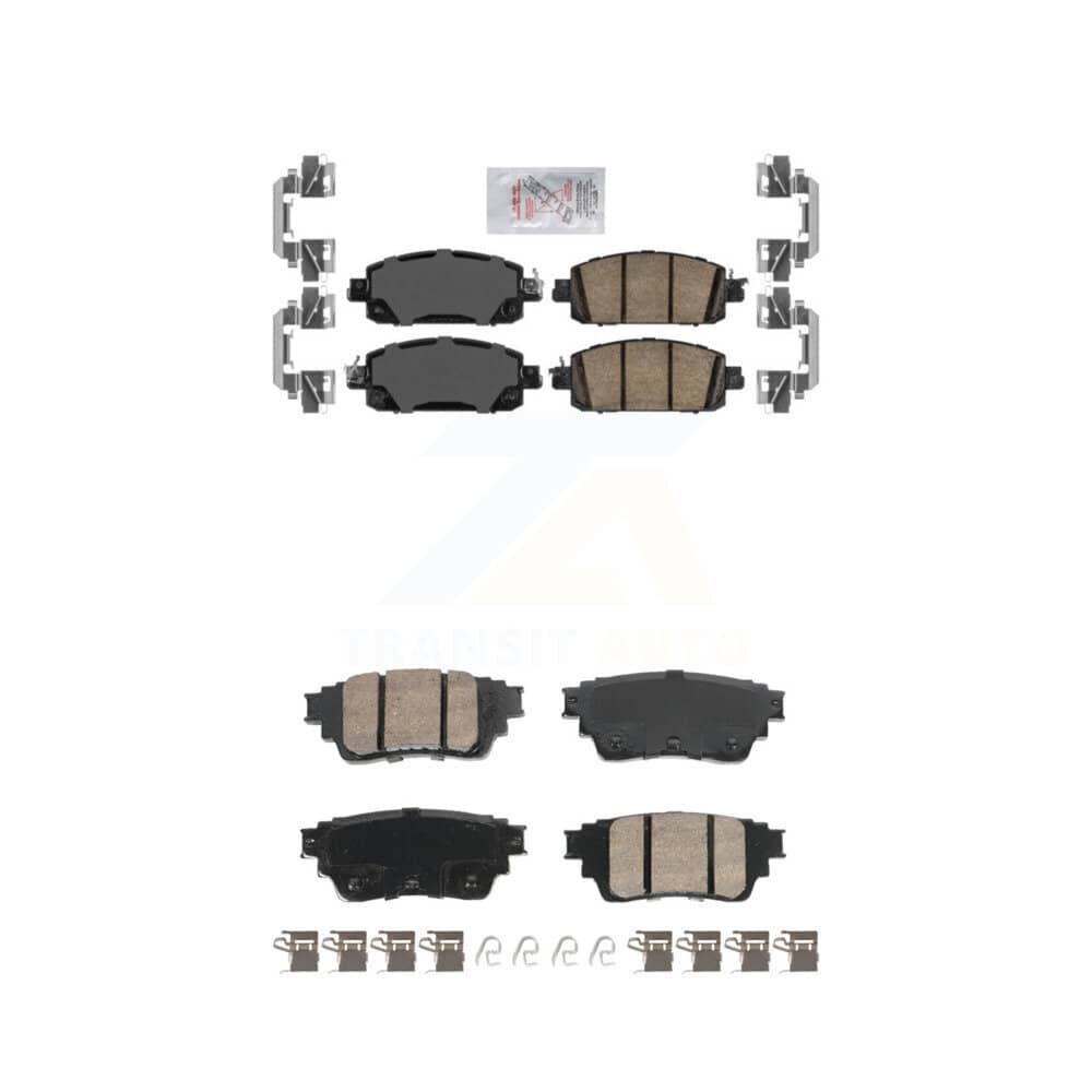 AmeriBRAKES - KNF-101997 - Front and Rear Disc Brake Pad Kits