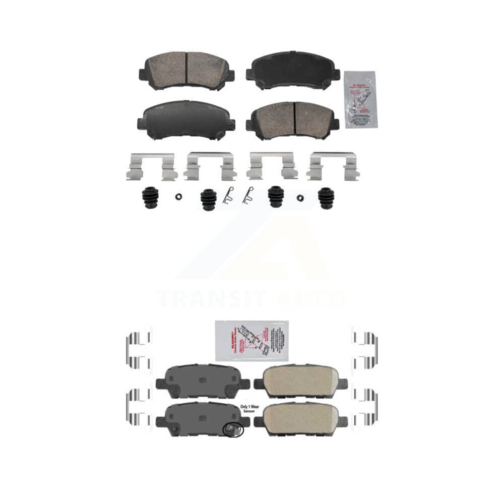 AmeriBRAKES - KNF-102005 - Front and Rear Disc Brake Pad Kits