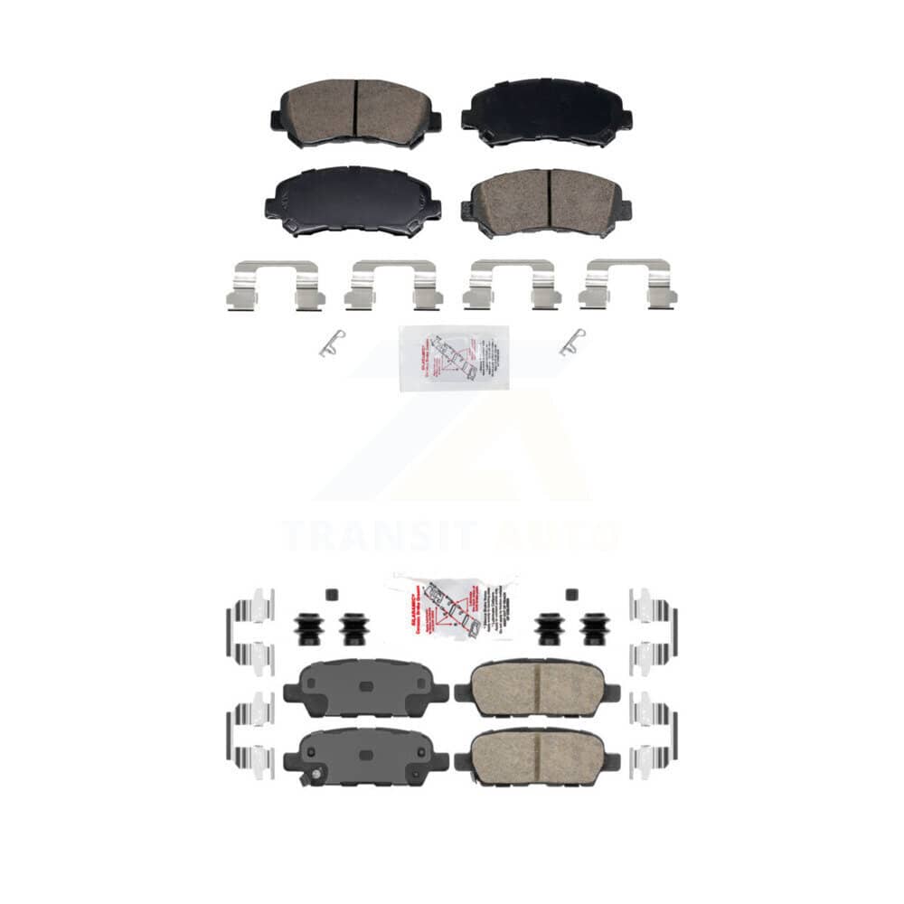 AmeriBRAKES - KNF-102011 - Front and Rear Disc Brake Pad Kits