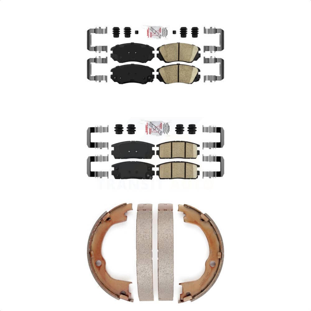 Transit Auto - KNN-100337 - Front and Rear Disc Brake Pad Kits