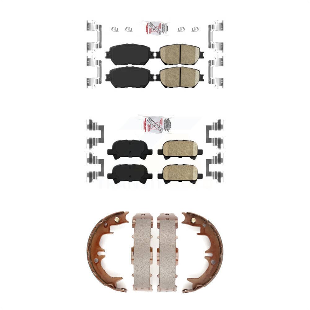 Transit Auto - KNN-100367 - Front and Rear Disc Brake Pad Kits