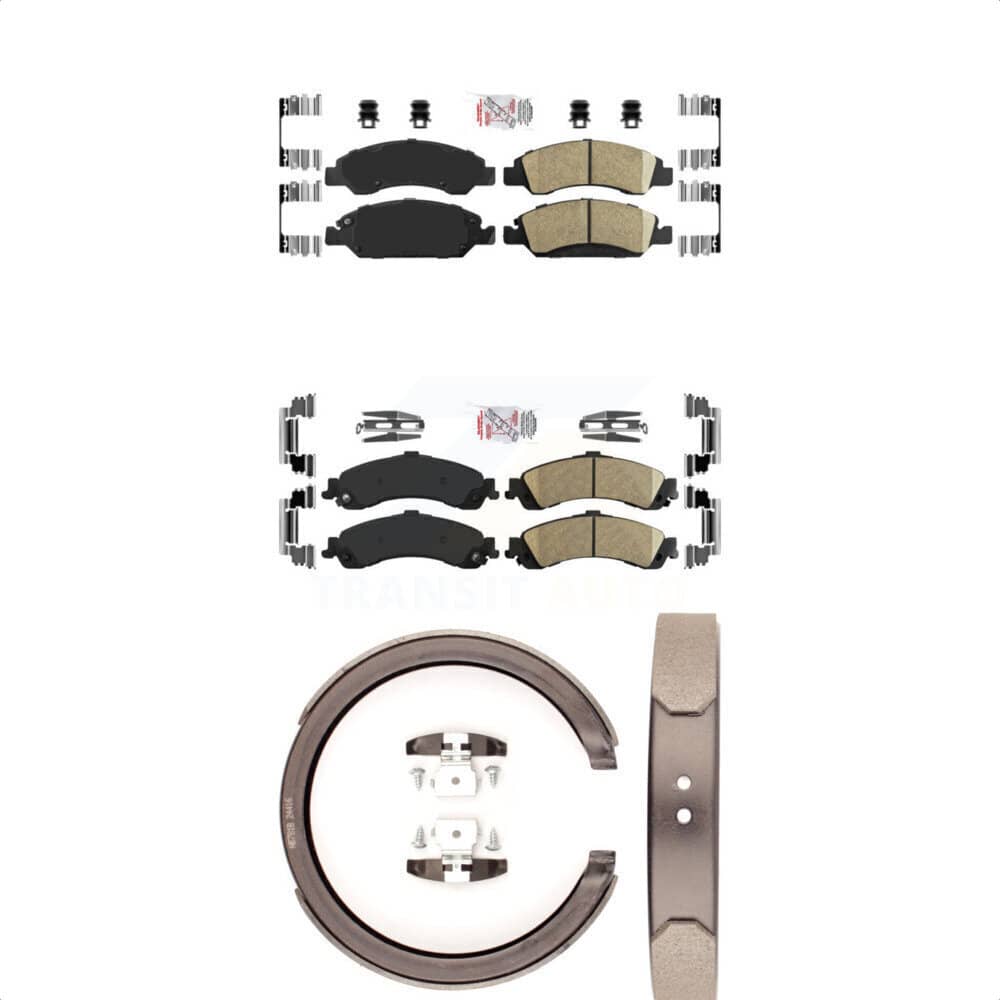Transit Auto - KNN-100391 - Front and Rear Disc Brake Pad Kits