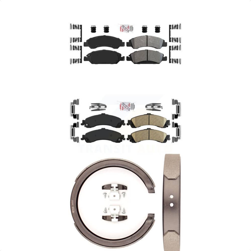 Transit Auto - KNN-100393 - Front and Rear Disc Brake Pad Kits