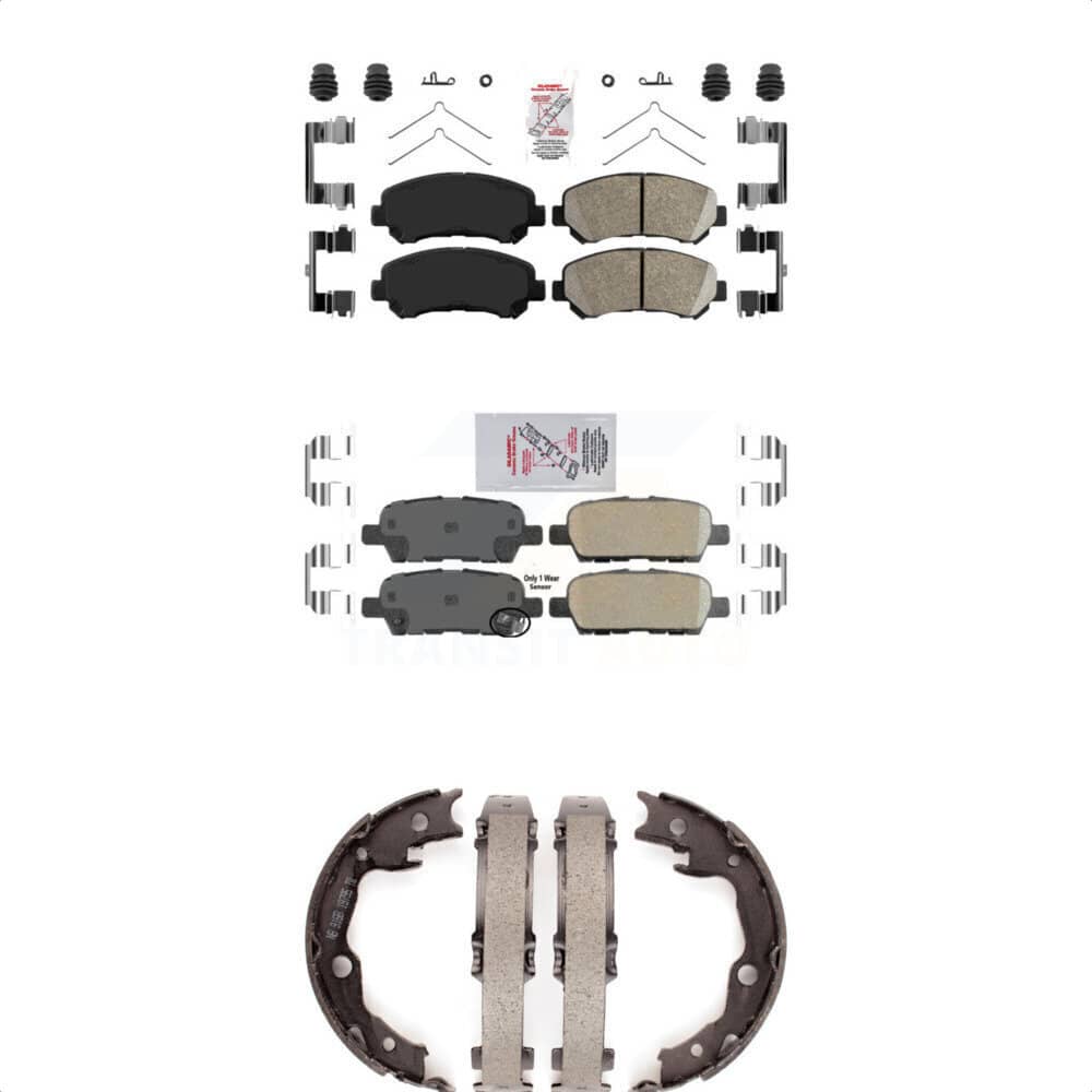 Transit Auto - KNN-100579 - Front and Rear Disc Brake Pad Kits