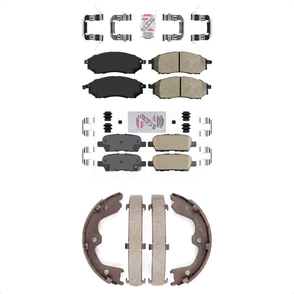 Transit Auto - KNN-100584 - Front and Rear Disc Brake Pad Kits