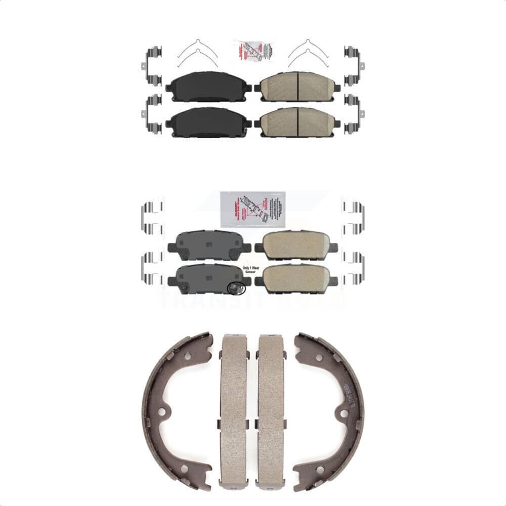 Transit Auto - KNN-100616 - Front and Rear Disc Brake Pad Kits