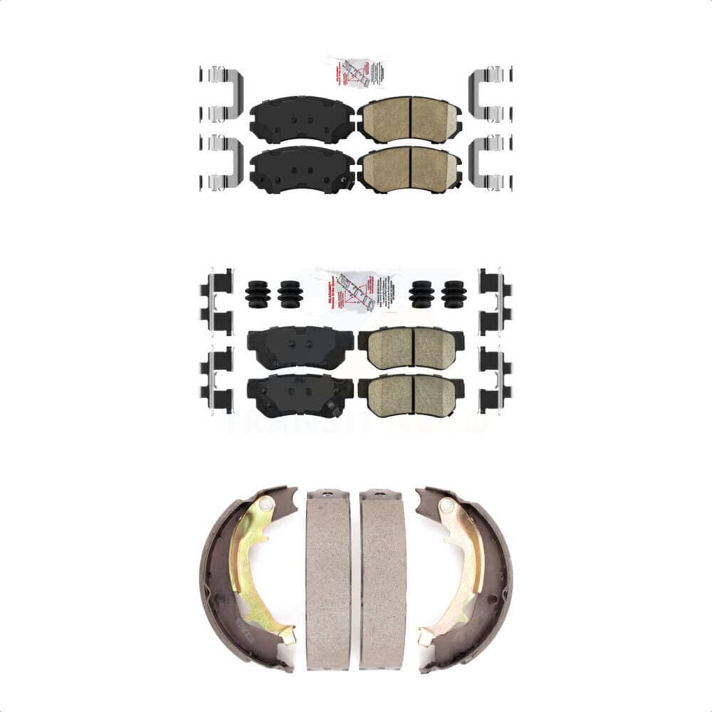 Transit Auto - KNN-100656 - Front and Rear Disc Brake Pad Kits