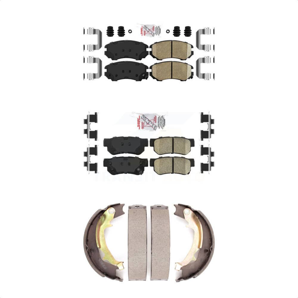 Transit Auto - KNN-100659 - Front and Rear Disc Brake Pad Kits