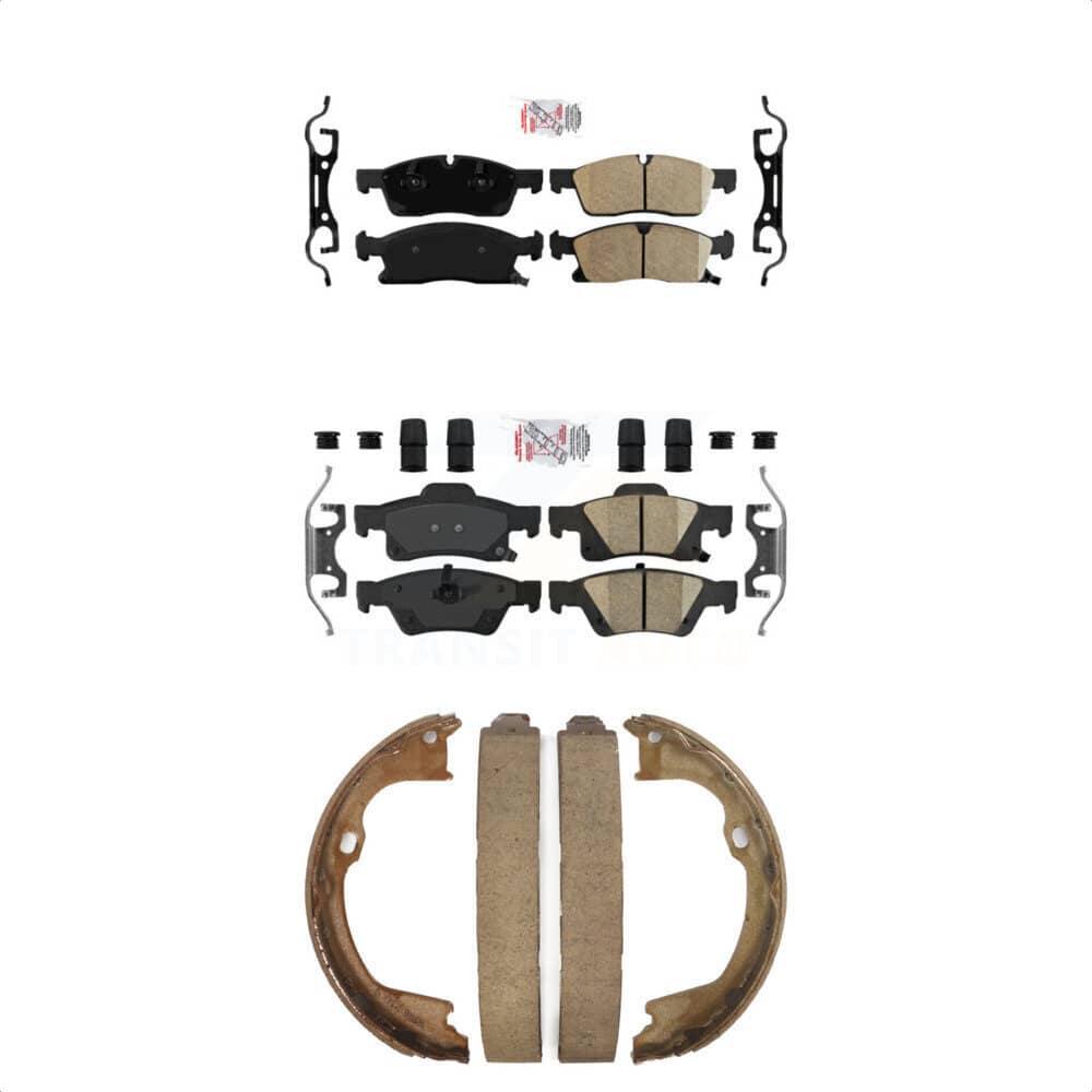 Transit Auto - KNN-100747 - Front and Rear Disc Brake Pad Kits