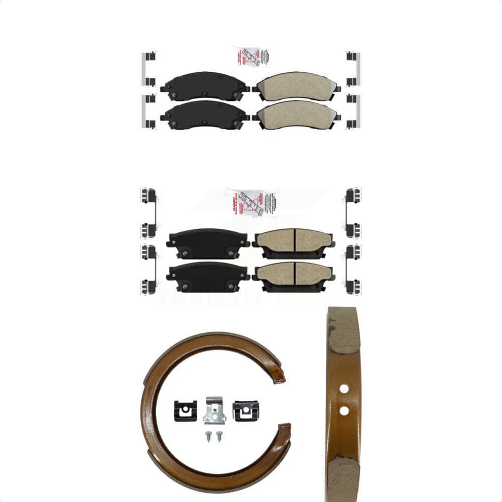 Transit Auto - KNN-100761 - Front and Rear Disc Brake Pad Kits