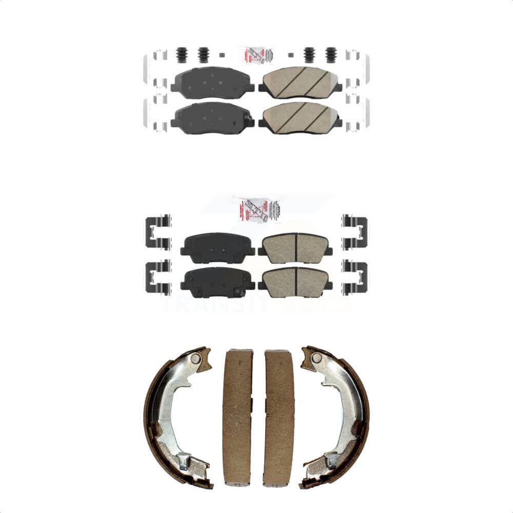 Transit Auto - KNN-100817 - Front and Rear Disc Brake Pad Kits