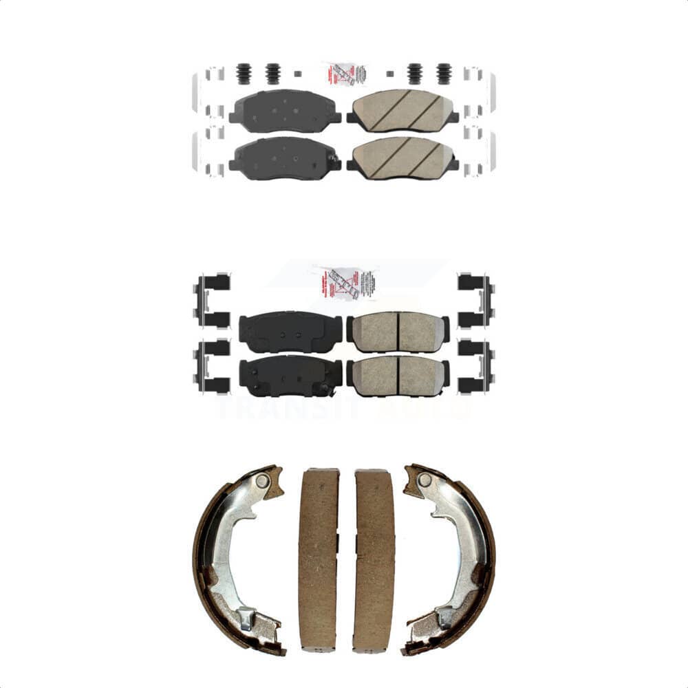 Transit Auto - KNN-100839 - Front and Rear Disc Brake Pad Kits