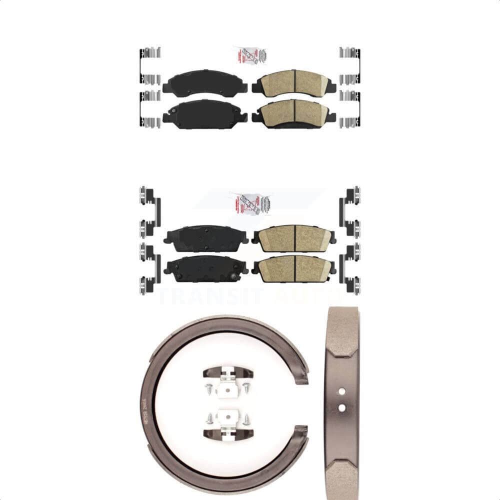 Transit Auto - KNN-100877 - Front and Rear Disc Brake Pad Kits