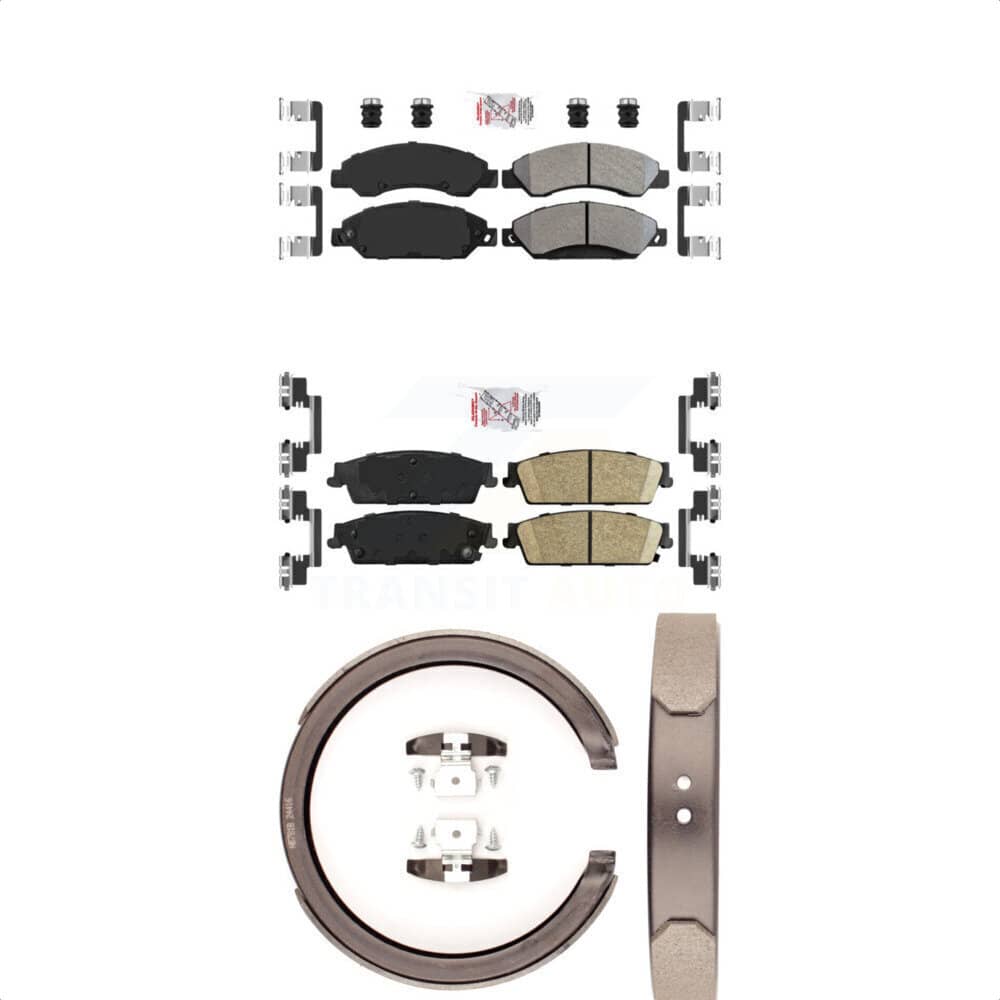 Transit Auto - KNN-100881 - Front and Rear Disc Brake Pad Kits