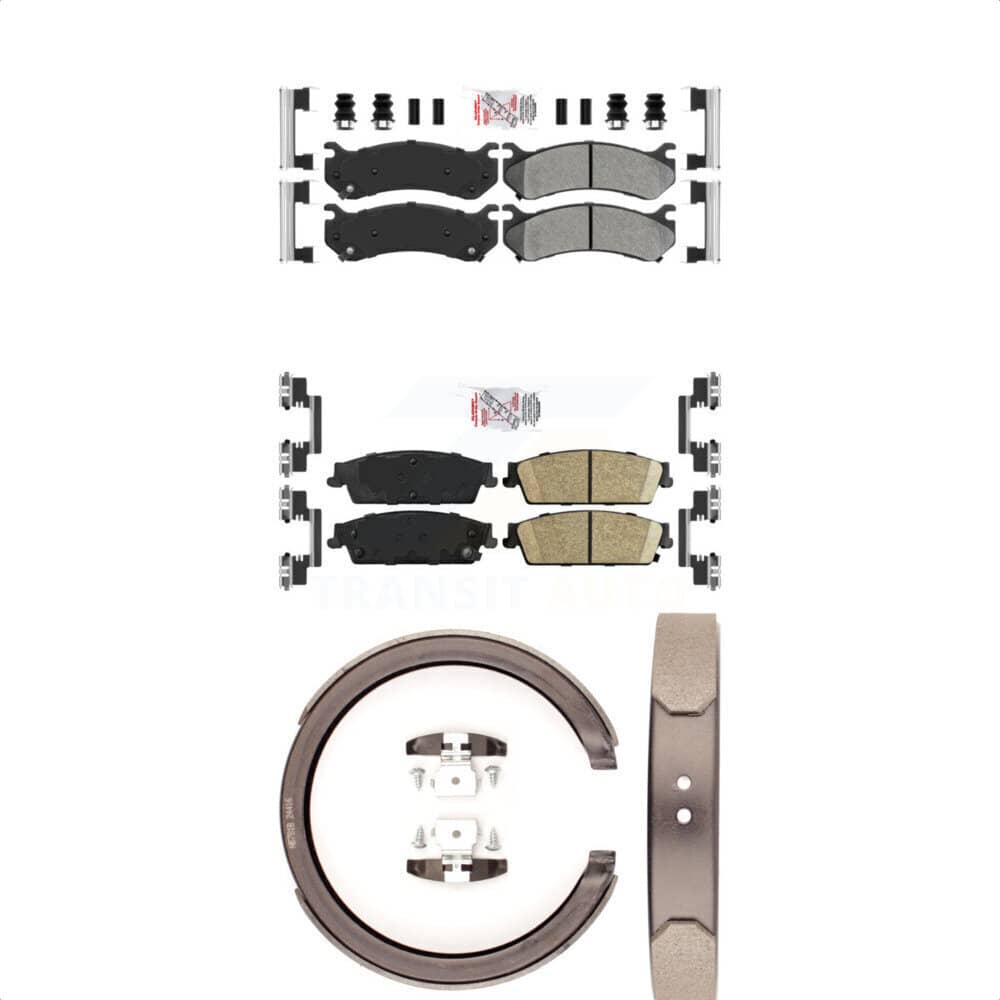 Transit Auto - KNN-100886 - Front and Rear Disc Brake Pad Kits