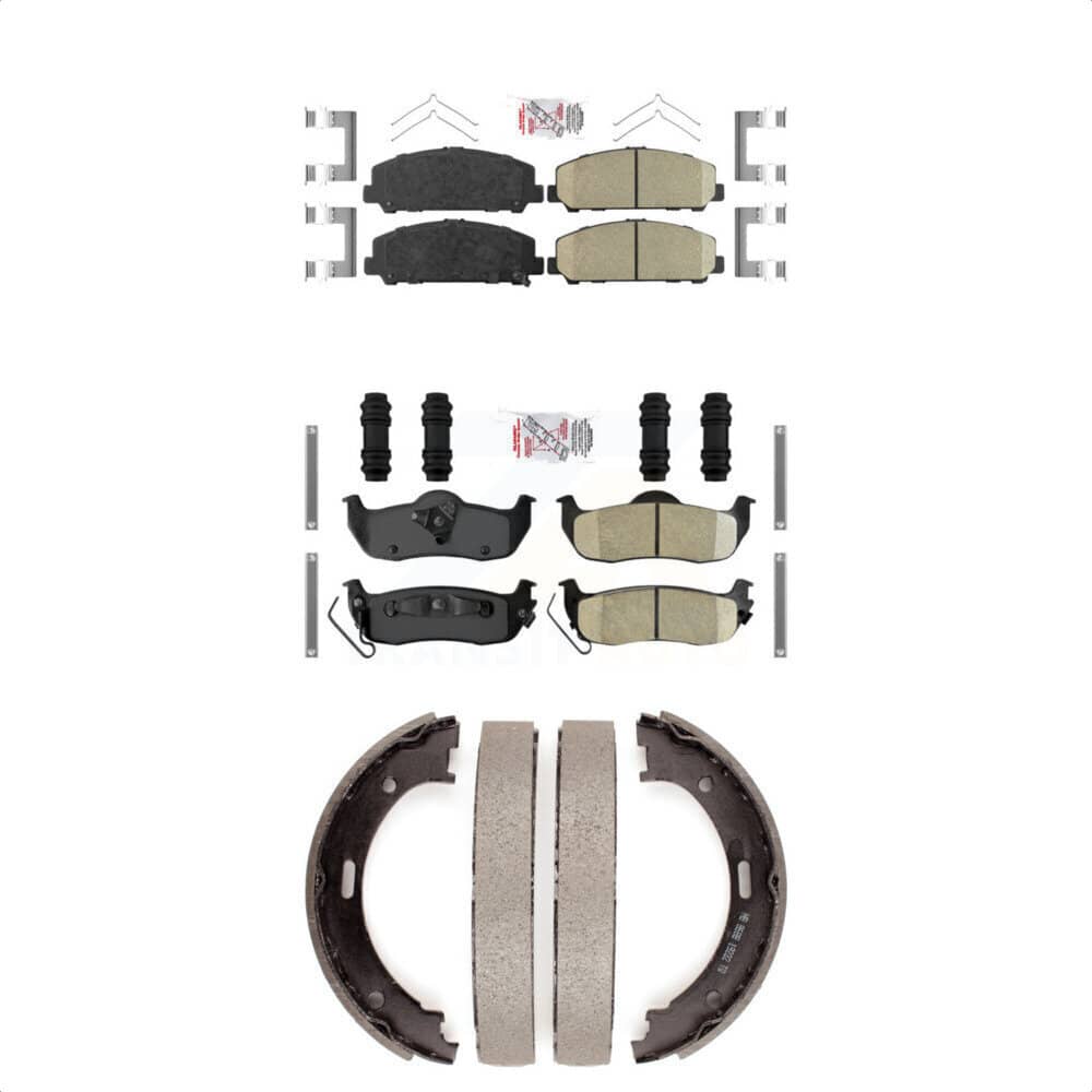 Transit Auto - KNN-100889 - Front and Rear Disc Brake Pad Kits