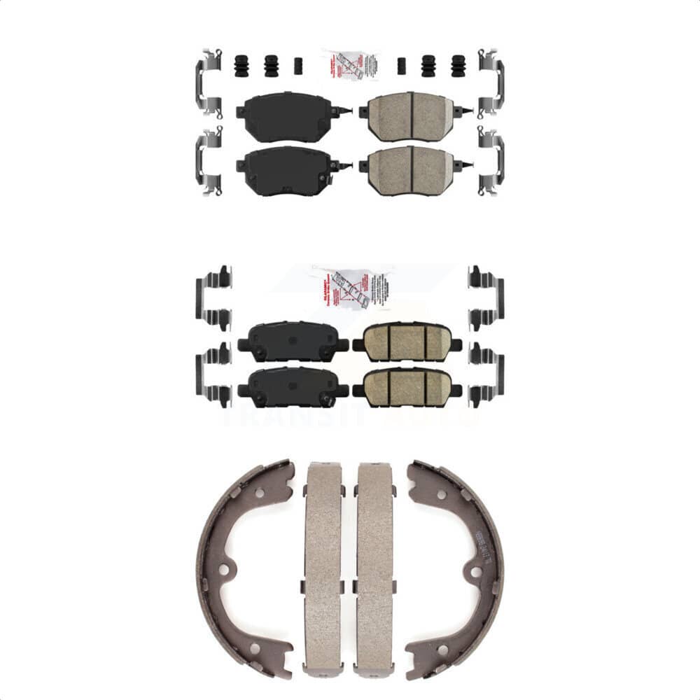 Transit Auto - KNN-100898 - Front and Rear Disc Brake Pad Kits